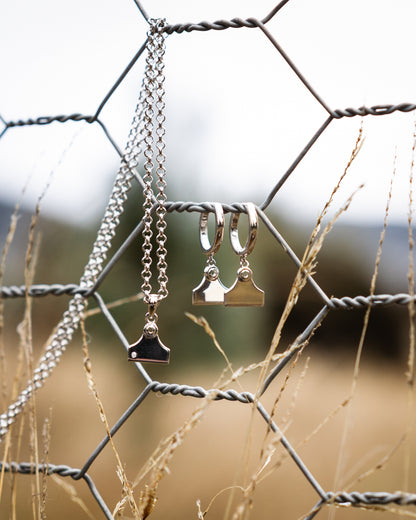 Cattle Tag Bundle (Necklace and Earrings)